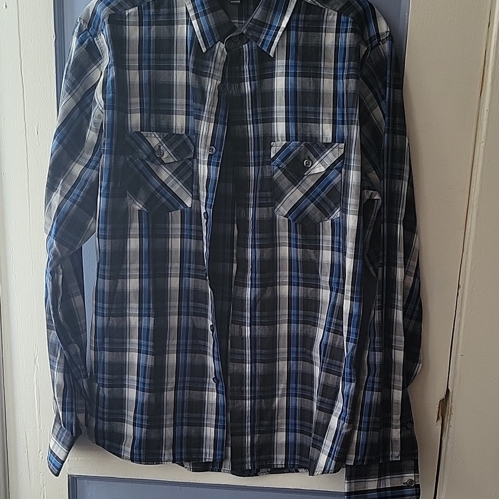 Men's Airwalk Blue Plaid Shirt